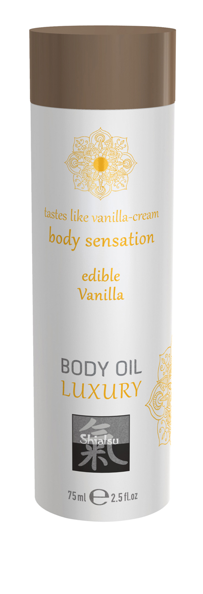 Shiatsu Luxus Körperöl, essbar mit Vanillegeschmack_0